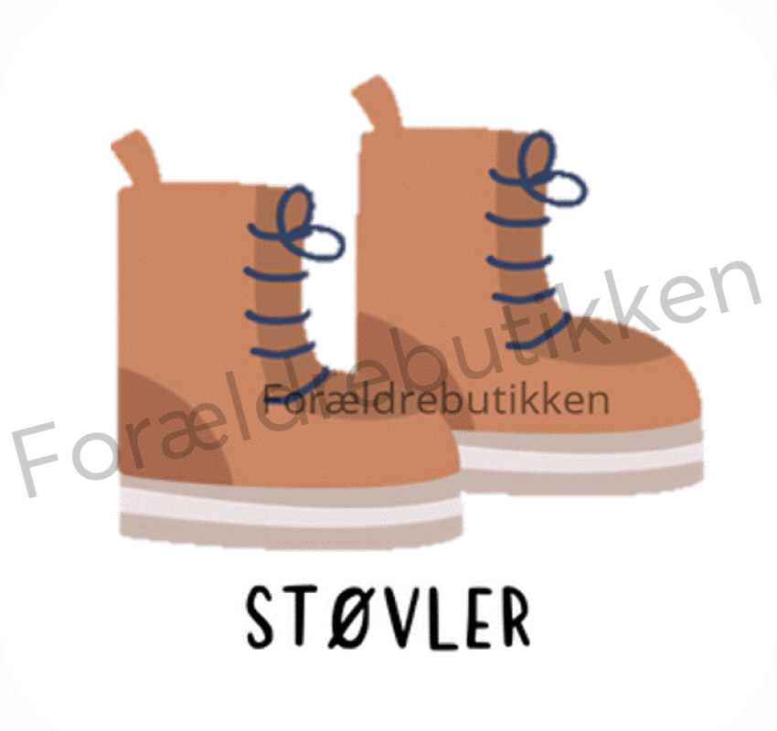 piktogrambrik - brune støvler