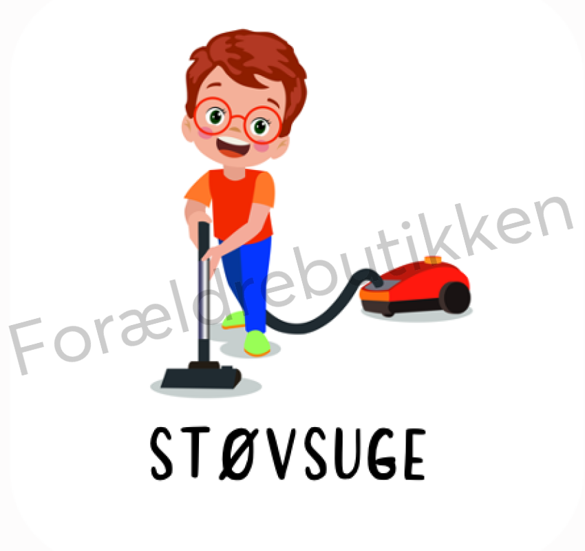 Piktogram - Støvsuge Pædagogisk legetøj