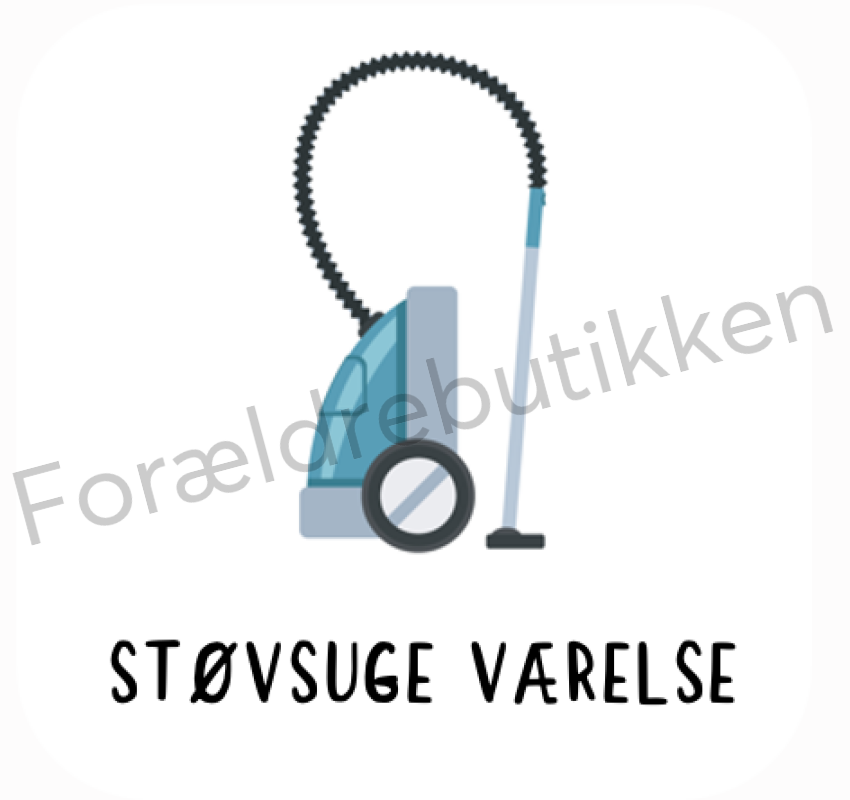 Piktogram - Støvsuge på værelse Pædagogisk legetøj