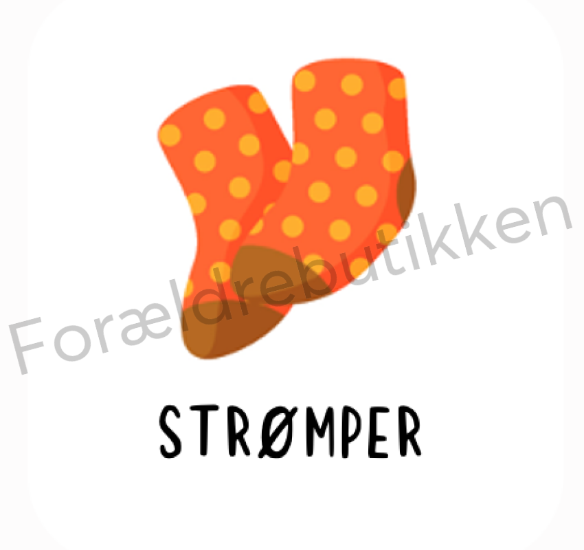 Piktogram - Strømper (Orange) Pædagogisk legetøj