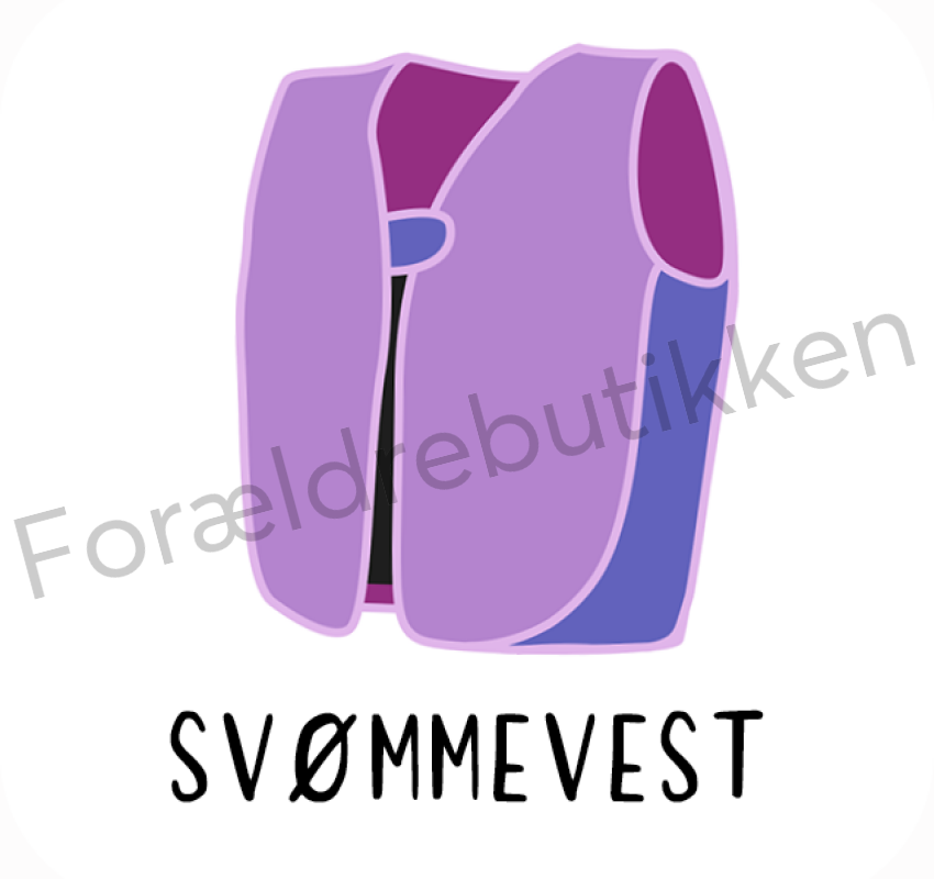 Piktogram Brik - Svømmevest (Lilla) Pædagogisk Legetøj