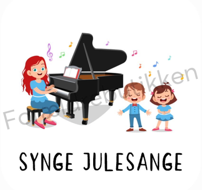 Piktogram Brik - Synge Julesange Pædagogisk Legetøj