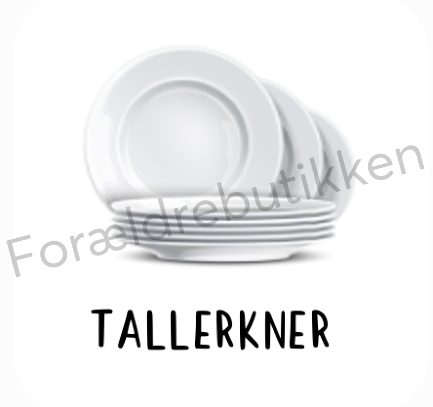 Piktogram - Tallerkner (Tomme) Pædagogisk legetøj