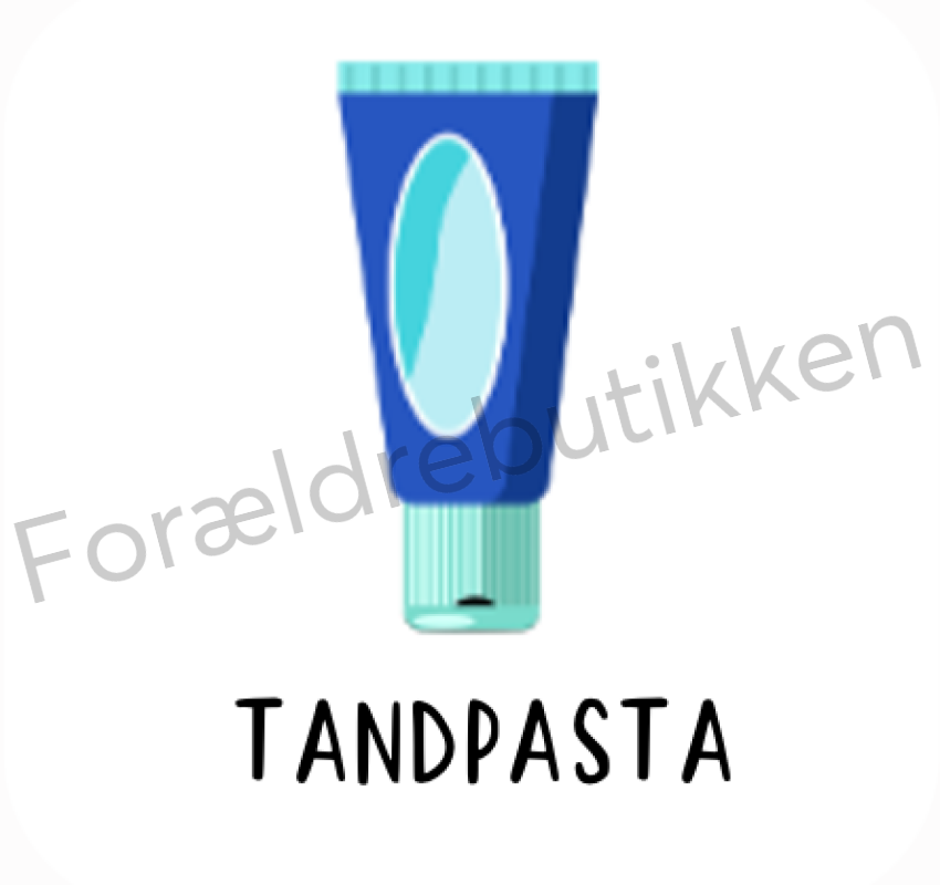 Piktogram - Tandpasta Pædagogisk legetøj