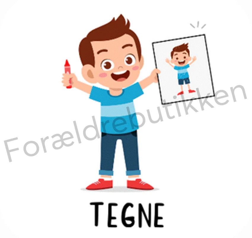 piktogrambrik - dreng der tegner