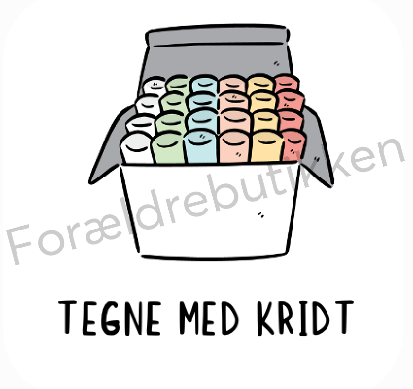 Piktogram Brik - Tegne Med Kridt Pædagogisk Legetøj