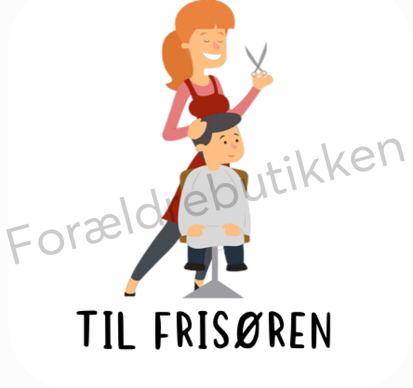 Piktogram Brik - Dreng Til Frisøren Pædagogisk Legetøj
