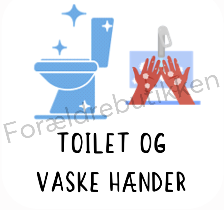 Piktogram - Toilet og vaske hænder Pædagogisk legetøj