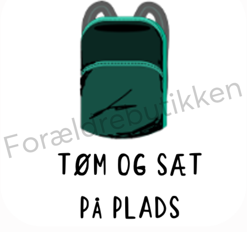 Piktogram - Tøm Og Sæt På Plads (Taske) Pædagogisk Legetøj