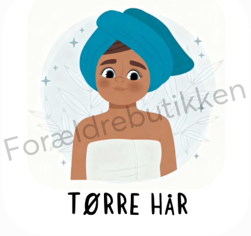 Piktogram - Tørre hår Pædagogisk legetøj