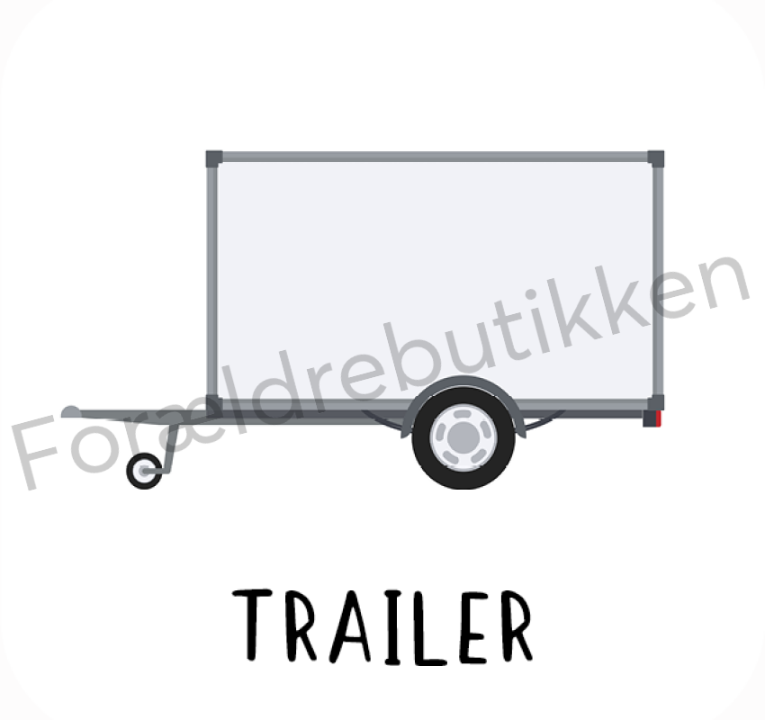 Piktogram - Trailer (Lukket) Pædagogisk legetøj
