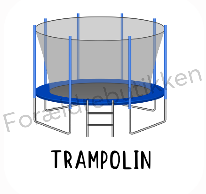 Piktogram - Trampolin Pædagogisk legetøj