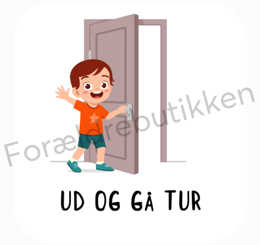 Piktogram Brik - Ud Og Går Tur Pædagogisk Legetøj