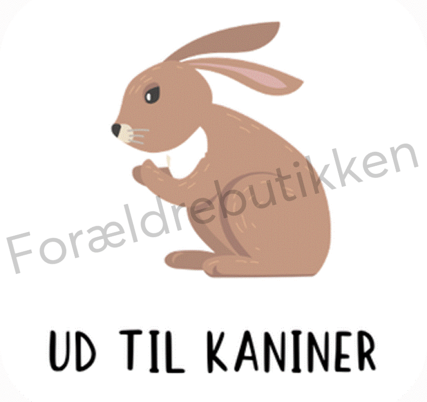 piktogrambrik - brun kanin