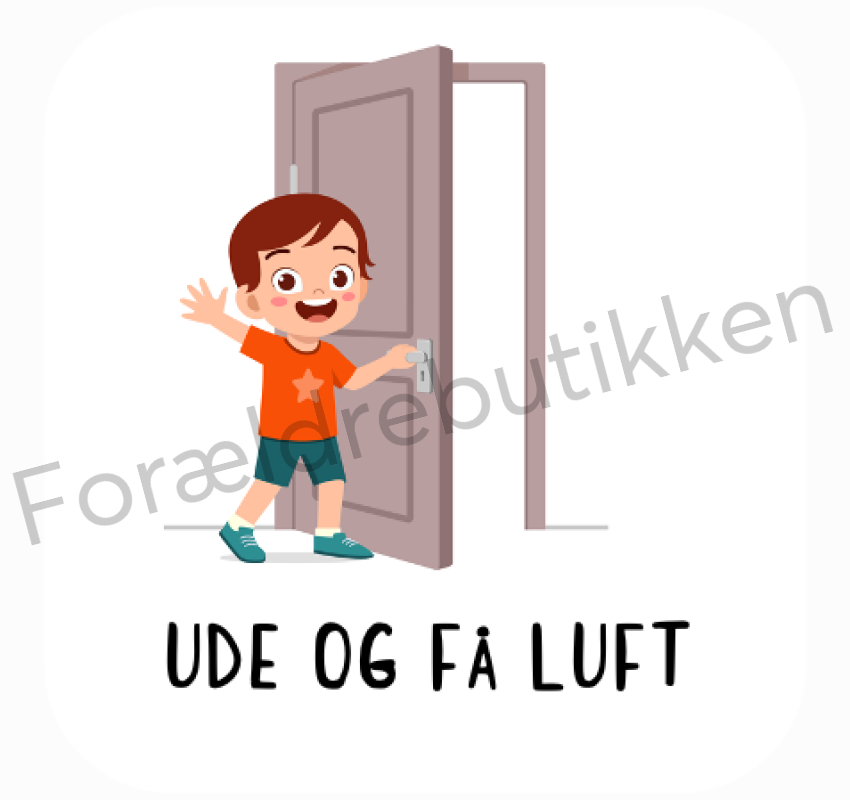 forældrebutikkens ude og få luft piktogram