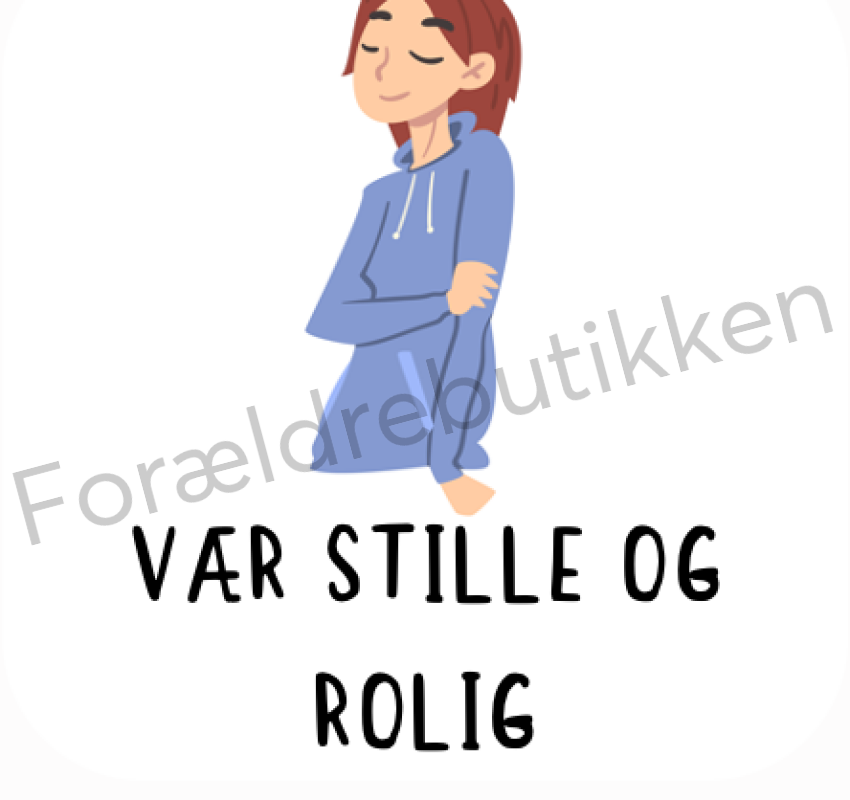 Piktogram - Vær stille og rolig Pædagogisk legetøj