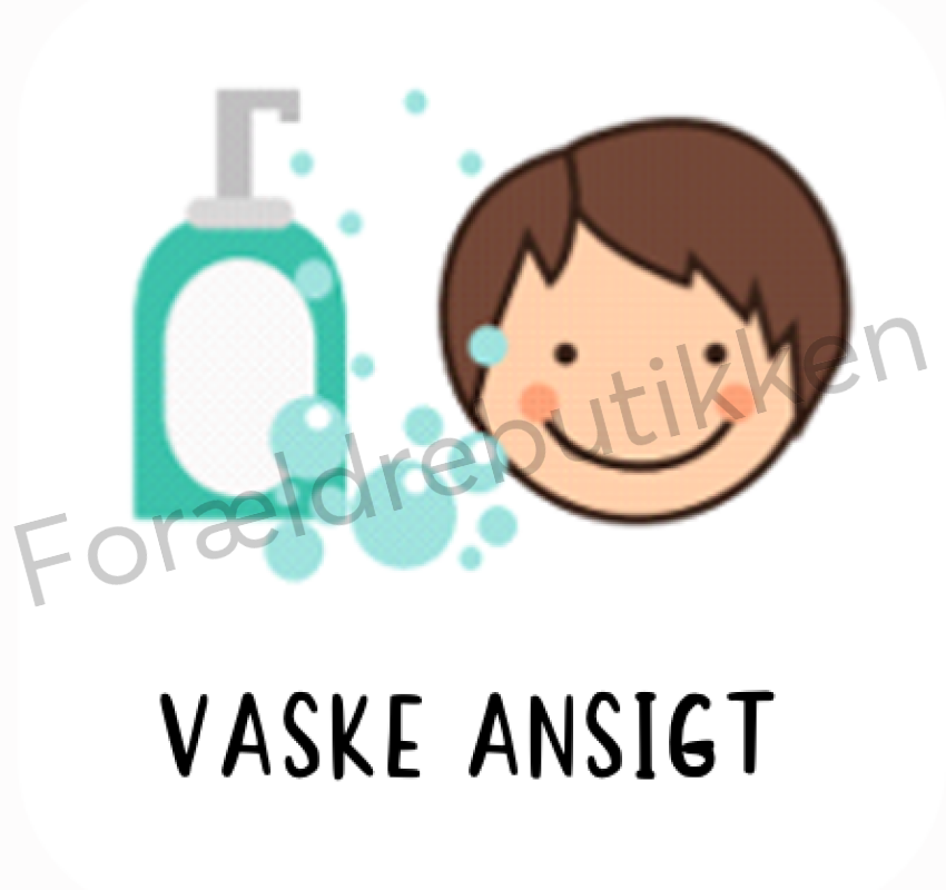 Piktogram - Vaske ansigt Pædagogisk legetøj