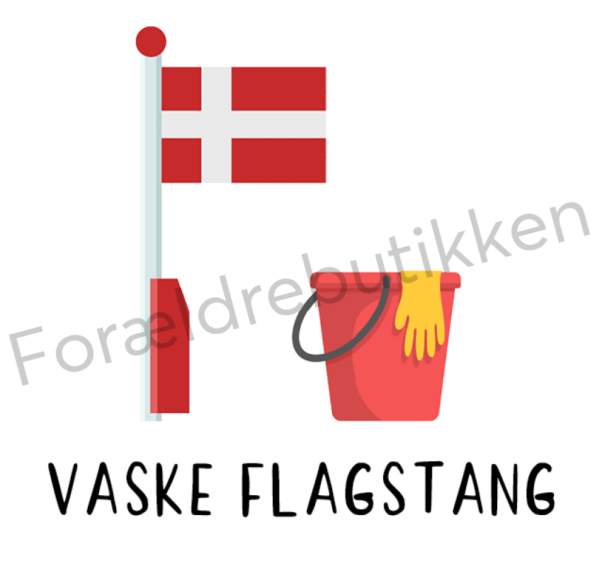 Piktogram Brik - Vaske Flagstang Pædagogisk Legetøj