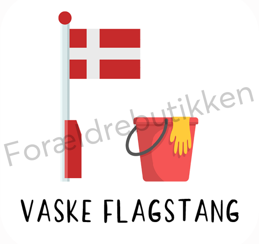 Piktogram Brik - Vaske Flagstang Pædagogisk Legetøj