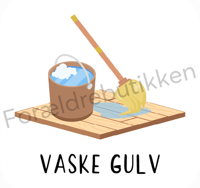 Piktogram - Vaske gulv Pædagogisk legetøj