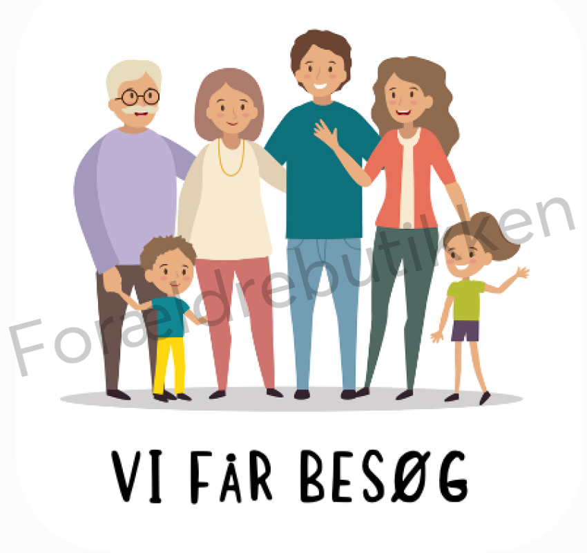 Piktogram Brik - Vi Får Besøg Pædagogisk Legetøj