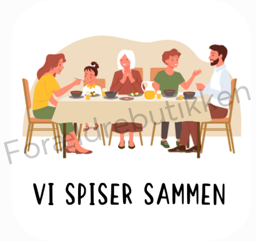 Piktogram Brik - Vi Spiser Sammen Pædagogisk Legetøj