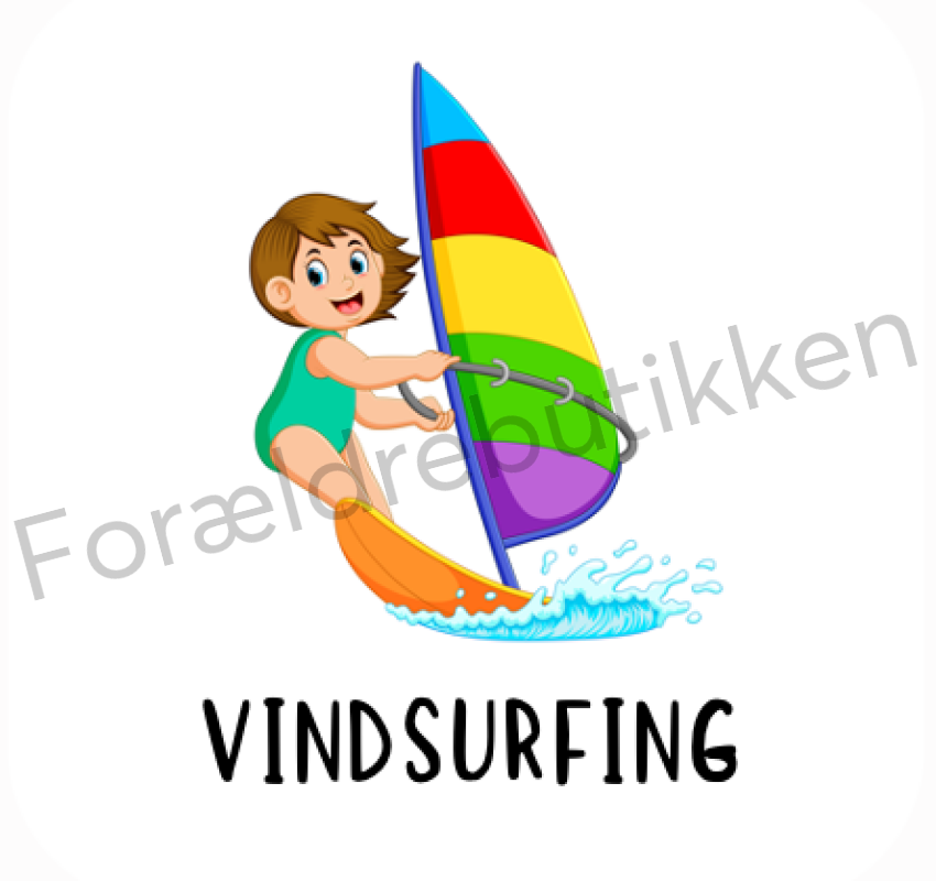 Piktogram Brik - Vindsurfing Pædagogisk Legetøj