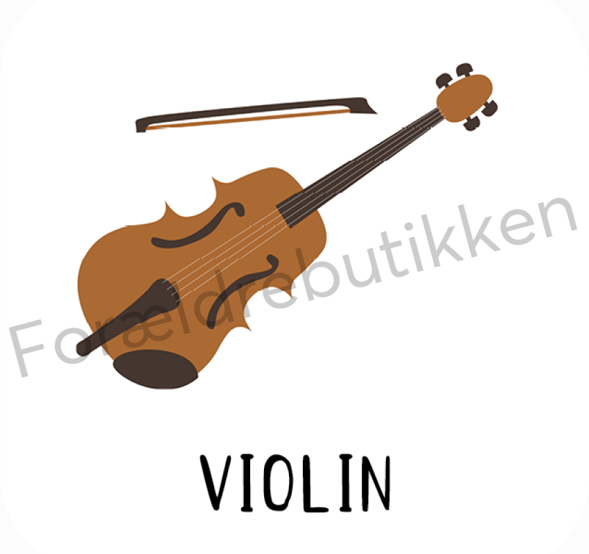 Piktogram Brik - Violin Pædagogisk Legetøj