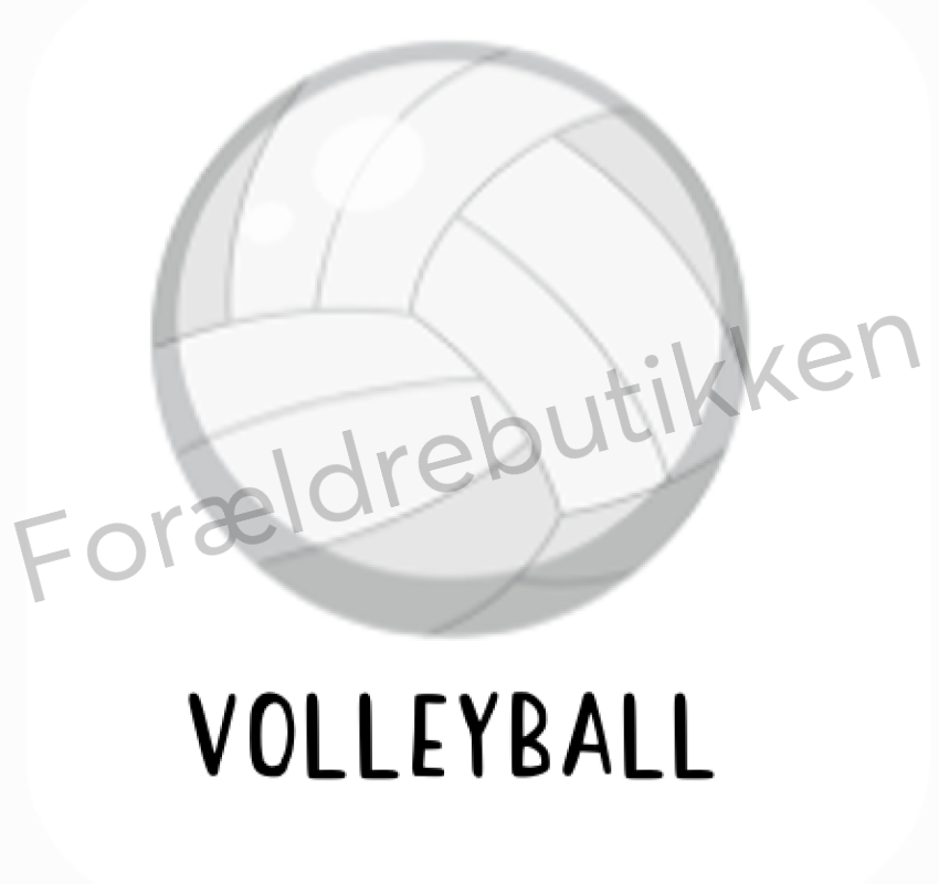 Piktogram - Volleyball Pædagogisk legetøj