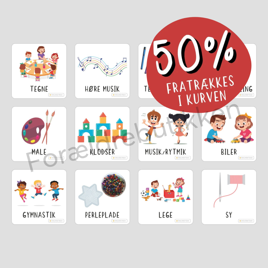 Piktogrampakke - Børnehave Pædagogisk legetøj