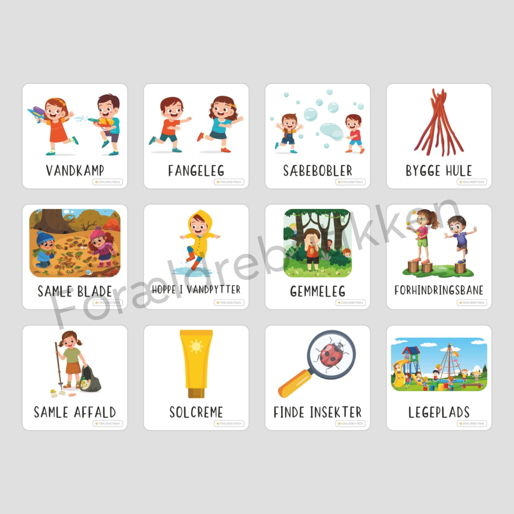 Piktogrampakke - Børnehave Pædagogisk legetøj