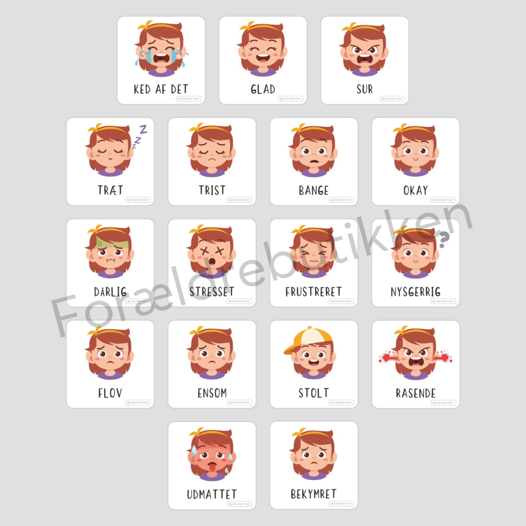 Piktogrampakke - Humør Pædagogisk legetøj