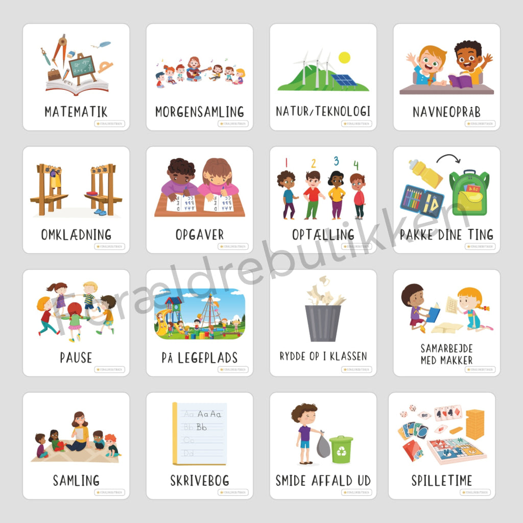 Piktogrampakke - Indskoling Pædagogisk legetøj