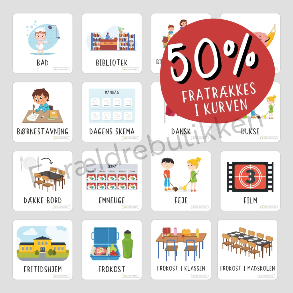 Piktogrampakke - Indskoling Pædagogisk legetøj