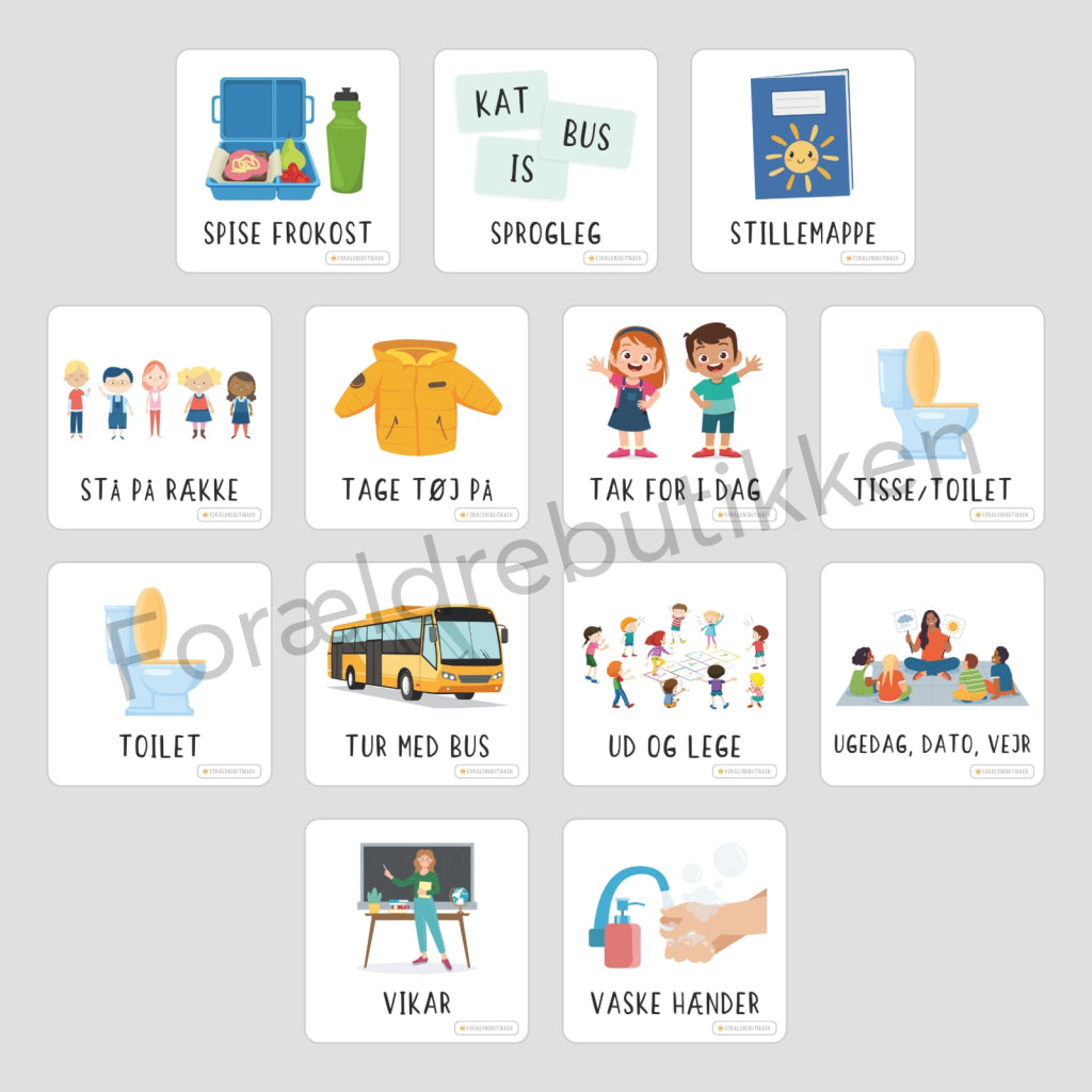 Piktogrampakke - Indskoling Pædagogisk legetøj