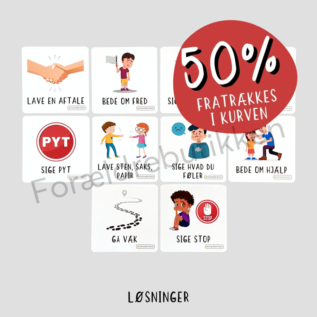 Piktogrampakke - Konfliktløsning Pædagogisk legetøj