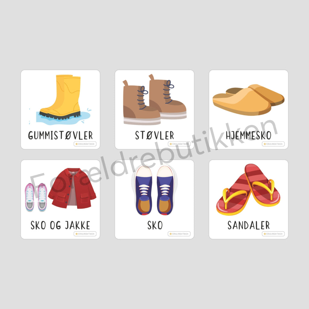 Piktogrampakke - Tøj og årstider Pædagogisk legetøj