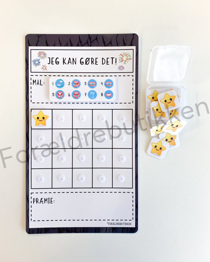 Stjernetavle - Jeg Kan Gøre Det! Børste Tænder