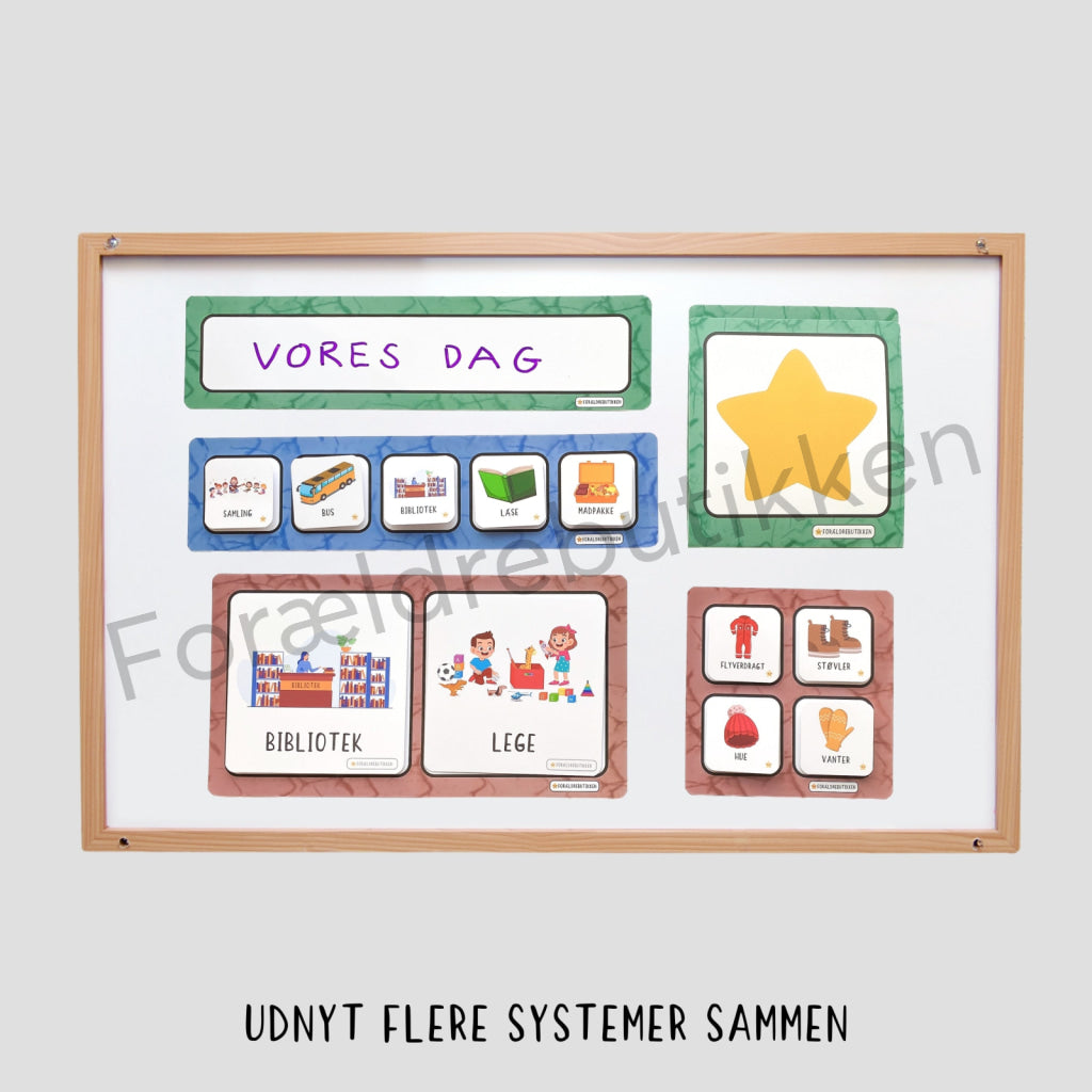 Strimmel - 2 felter - Til Institution (10x10cm) Pædagogisk legetøj