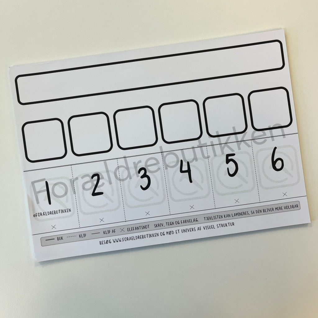 Tegn Selv - Tjekliste