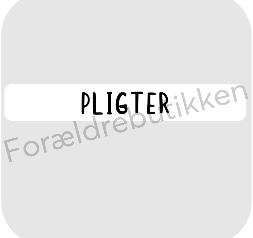 Titel Brik - Pligter Pædagogisk Legetøj