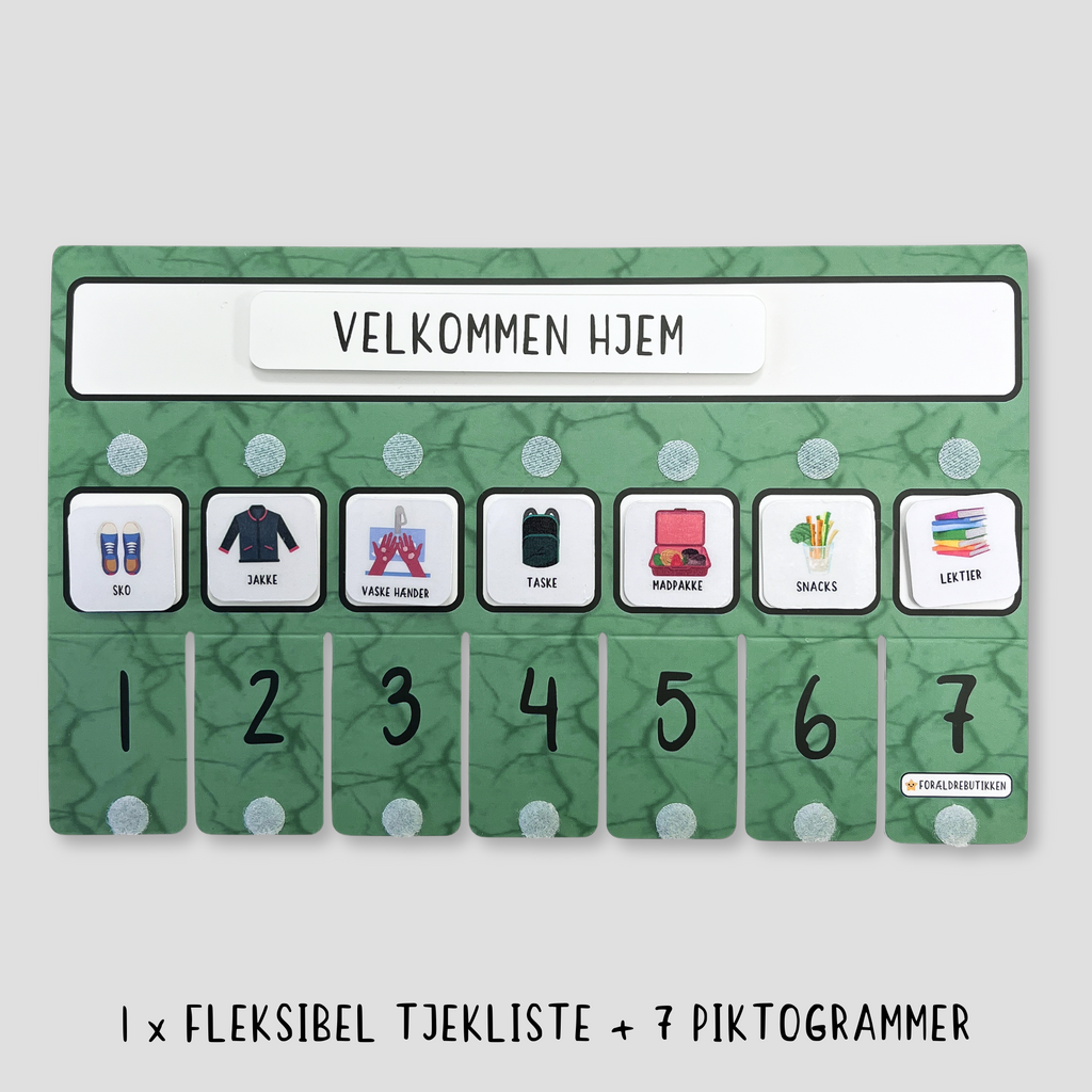 forældrebutikkens velkommen hjem tjekliste